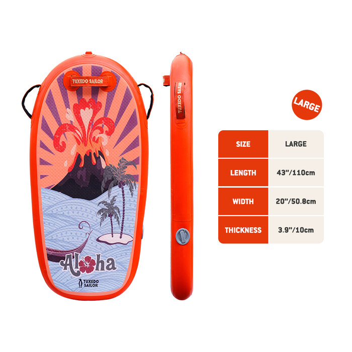 Aufblasbares Paddleboard-Bodyboard für Kinder - Orange Farben