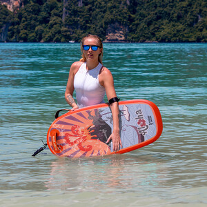 Aufblasbares Paddleboard-Bodyboard für Kinder - Orange Farben