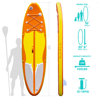 Aufblasbares Surf-Paddleboard 11' - Orange Farben