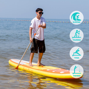 Aufblasbares Surf-Paddleboard 11' - Orange Farben