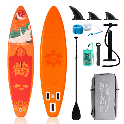 Aufblasbares Surf-Paddleboard 11' - Orange Farben Crane