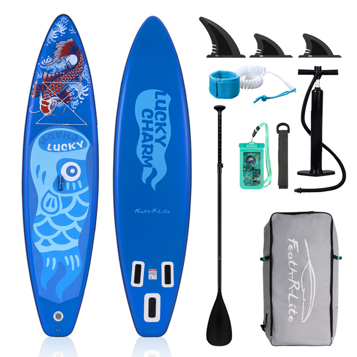 Aufblasbares Surf-Paddleboard 11' - Glückliches Blau