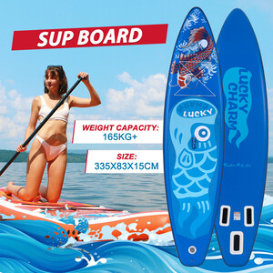 Aufblasbares Surf-Paddleboard 11' - Glückliches Blau